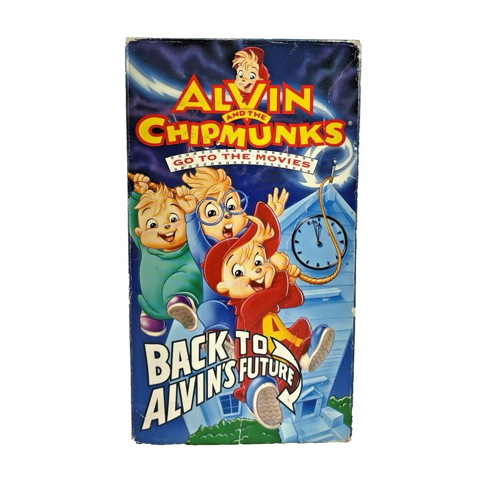 Alvin and the Chipmunks Go to the Movies Back to Alvin's Future 1992 VHS Tested